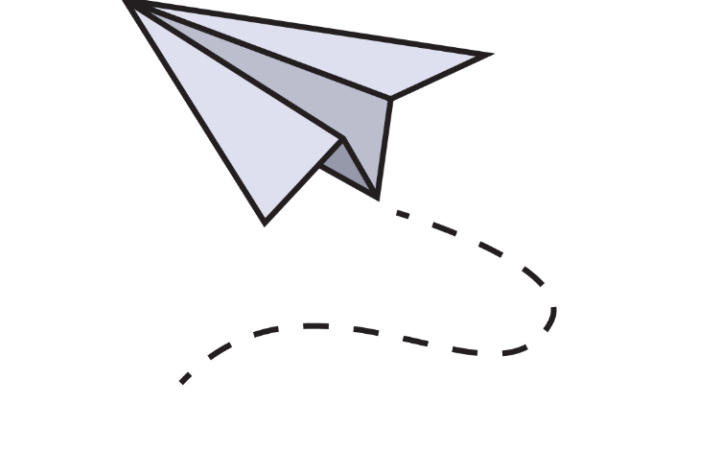 How to draw a paper plane