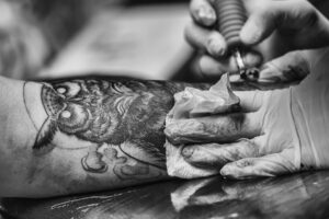 black and grey tattoo artist Lancaster CA